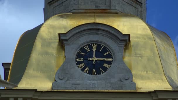 Chimes on fortress in St. Petersburg — Stock Video