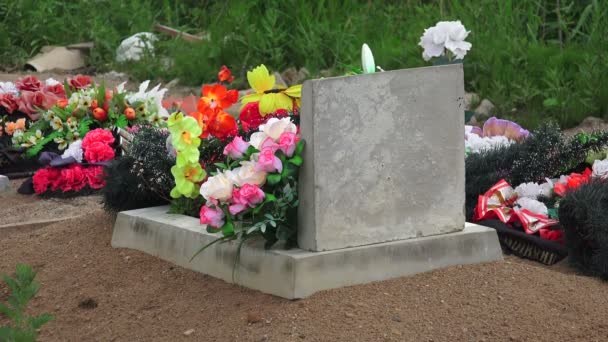 Cementerio cristiano ortodoxo — Vídeos de Stock