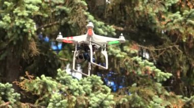 Multirotor, video kamera, helikopter. 4k.