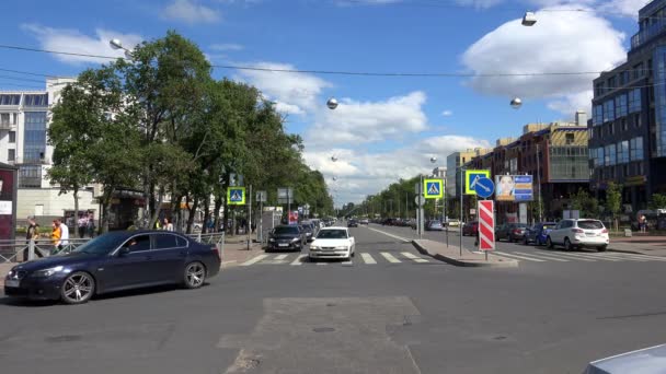 Metro St. Petersburg içinde Krestovsky Adası. 4k. — Stok video