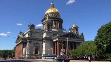 St. isaacs Katedrali, St. Petersburg. 4k.