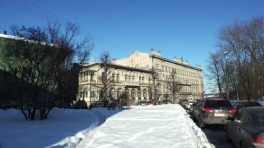 Vyborg binalarda, kış