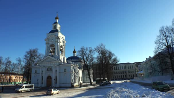 Transfiguration Cathedral in Vyborg — Stock Video