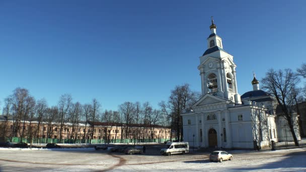 Transfiguration Cathedral in Vyborg — Stock Video