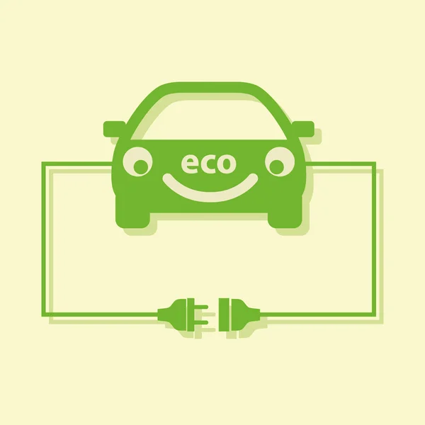 Concept van de auto van de eco. — Stockvector
