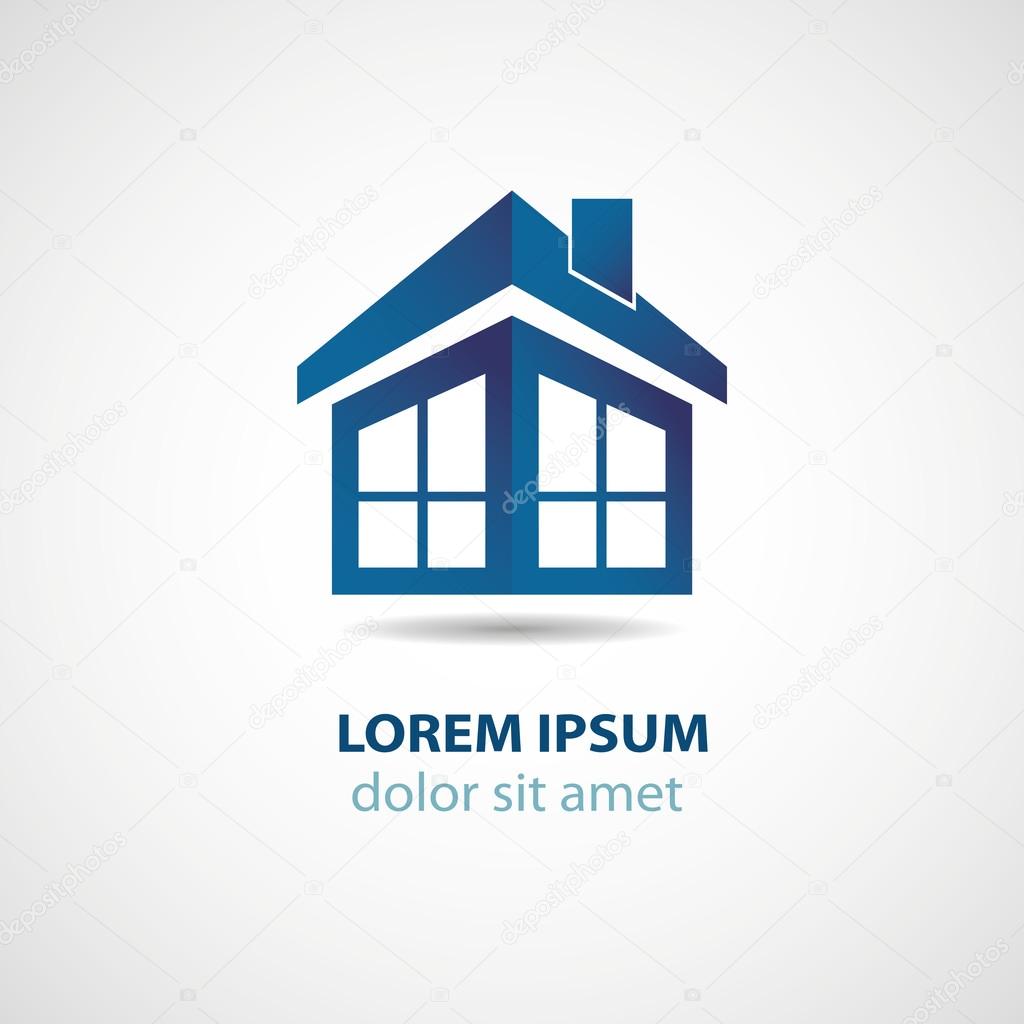 Abstract house logo design