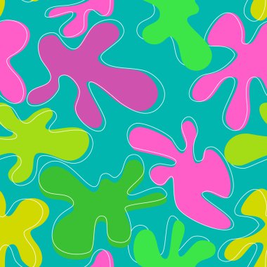 Doku çok renkli BLOB'ları ile