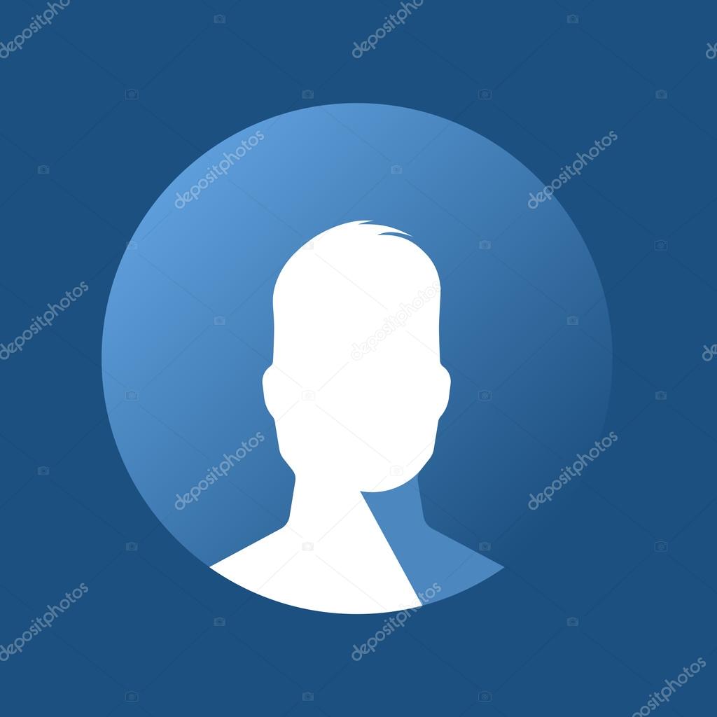 Blue profile icon