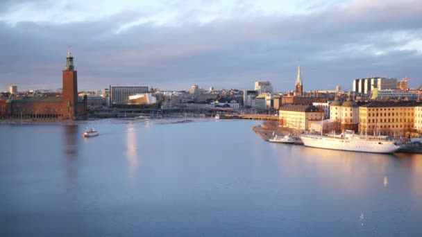 在斯德哥尔摩，瑞典的视图 — 图库视频影像