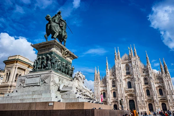 Milaan Italië Okt 2020 Zicht Kathedraal Van Milaan Duomo Milano — Stockfoto