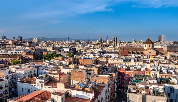 Vista Aérea Ciudad Barcelona —  Fotos de Stock