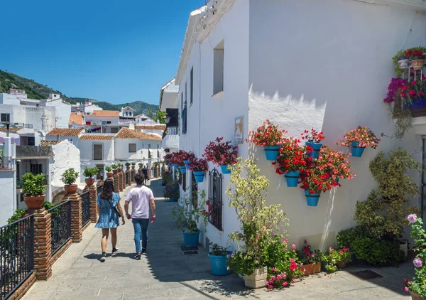 Mijas Spagna Giugno 2021 Villaggio Mijas Andalusia Con Case Bianche — Foto Stock