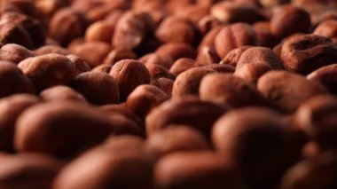 Fındık ve erimiş çikolata, yaklaşın.