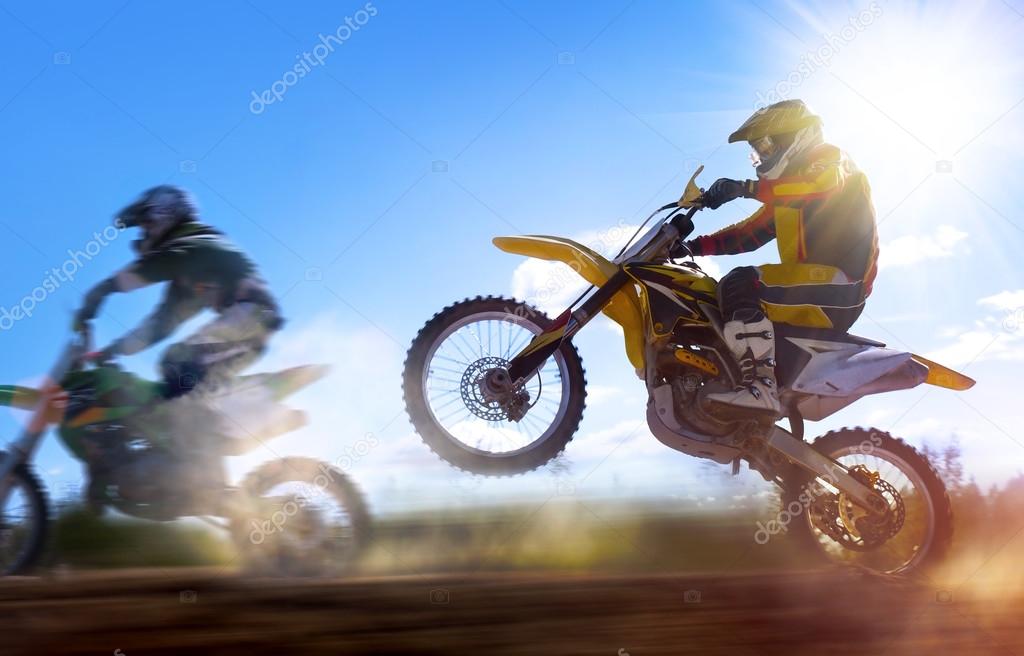 Motocross amarilla images libres de droit, photos de Motocross 