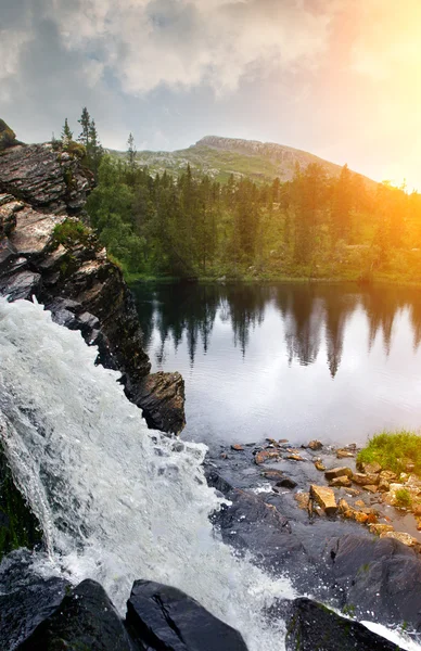 Cascada en Suecia — Foto de Stock