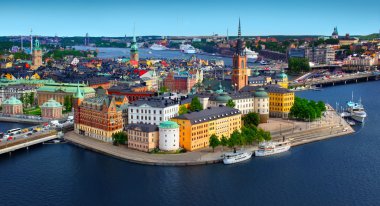 Panorama of Stockholm, Sweden clipart
