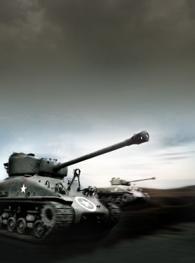 Tank Battle clipart