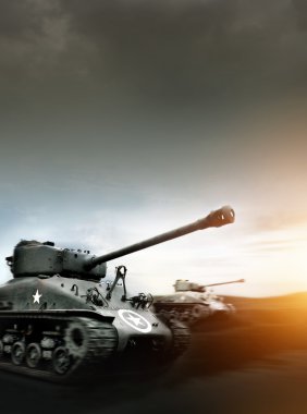 Tank Battle clipart