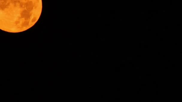 红月亮和带刺的铁丝网 — 图库视频影像