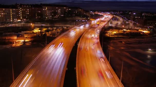 高速道路上のトラフィック — ストック動画