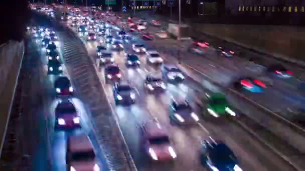 Tráfico en la autopista — Vídeo de stock