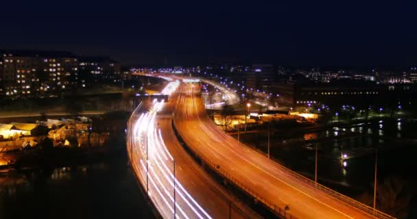 Tráfico en la autopista — Vídeo de stock