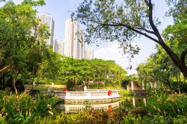 Central Park Kowloon. Hong Kong. Çin.