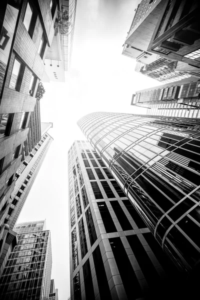 Hong Kong, China. Views of the skyscrapers below. — Stock Photo, Image