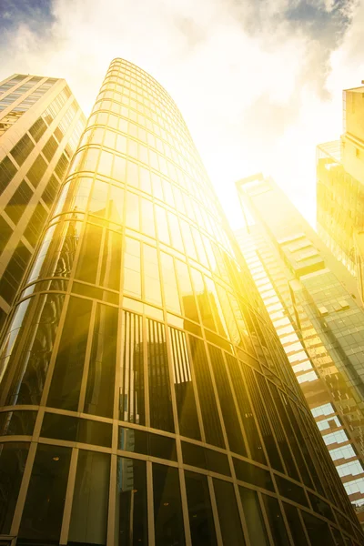 Hong Kong, China. Views of the skyscrapers below. — Stock Photo, Image