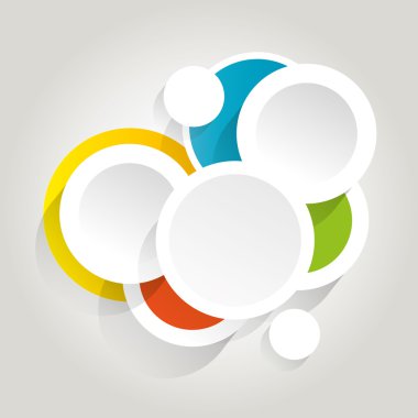 renkli daireler ile infographics arka plan