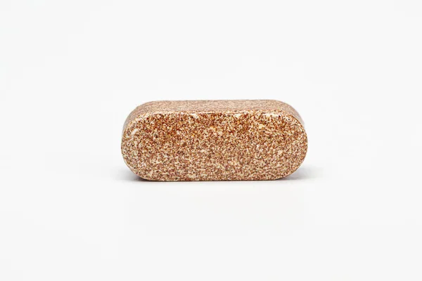 Stor Naturlig Tillägg Tablett Tillverkad Brun Ingrediens — Stockfoto