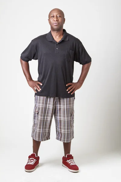 Hombre viejo negro de cuarenta años — Foto de Stock
