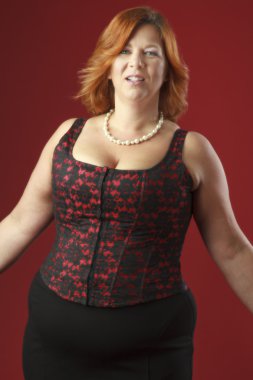 Korse şehvetli kadın