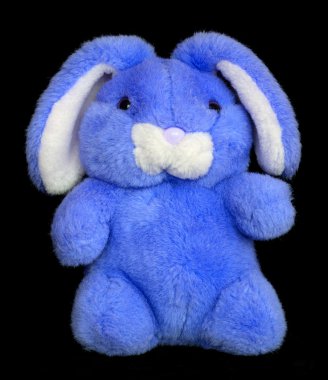 Peluş mavi tavşan