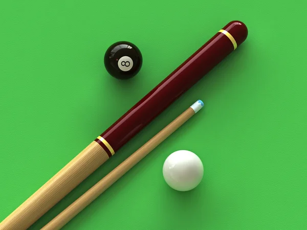 3d render of billiard — Stock Photo, Image