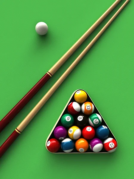 3d render of billiard — Stock Photo, Image