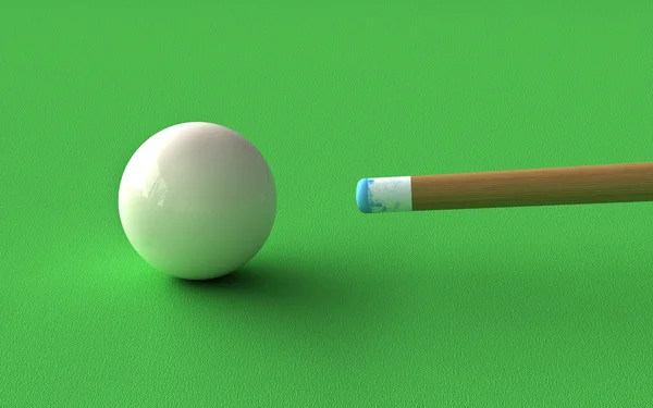 Biliárd 3D render — Stock Fotó