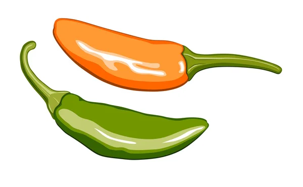 Ilustración vectorial de chiles — Vector de stock