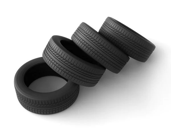 3d renderizado de neumáticos — Foto de Stock