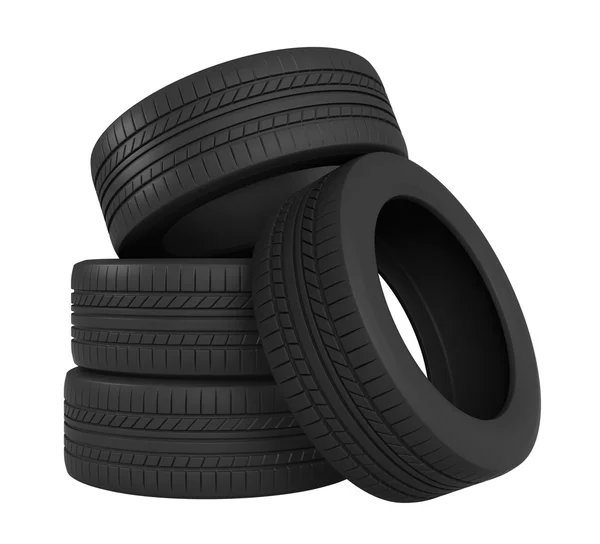 3d rendering of tyres — Stock Photo, Image