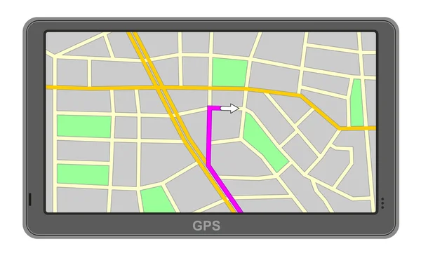 Dispositivo de navegación GPS — Vector de stock