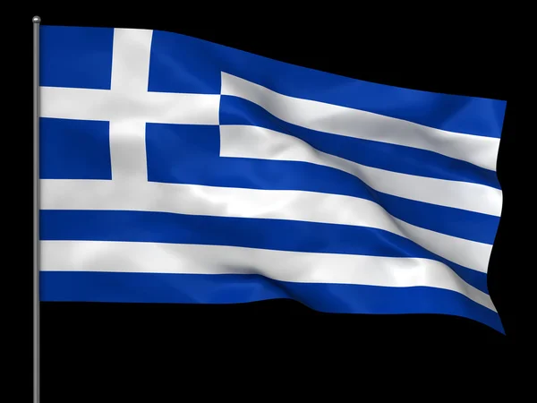 Griekse vlag — Stockfoto