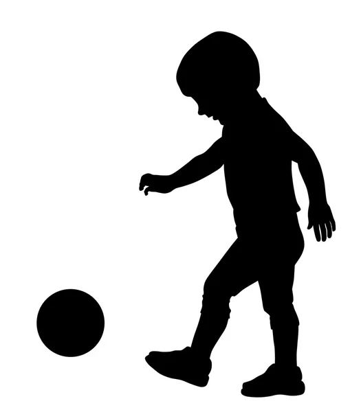 Niño jugando con pelota — Archivo Imágenes Vectoriales