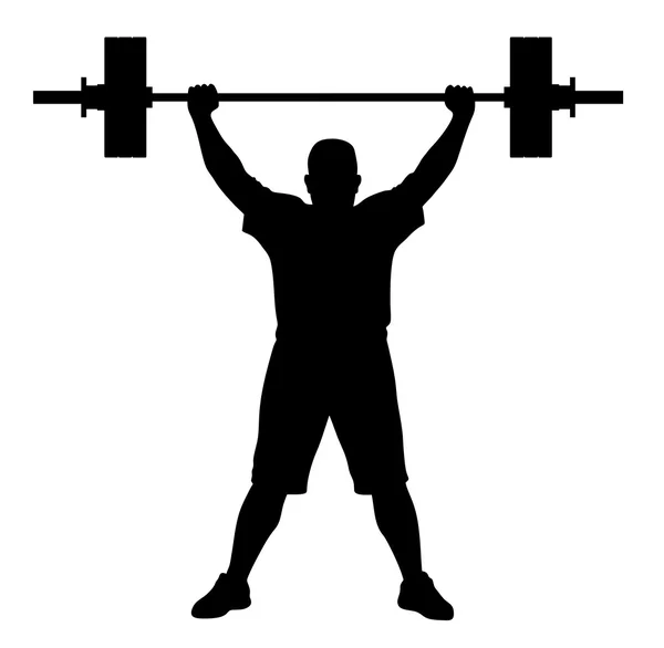 Weight lifter athlete — Stock Vector