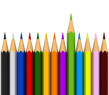 Colour pencils clipart