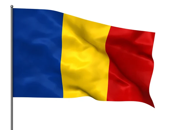 Розмахуючи прапором Румунська — стокове фото
