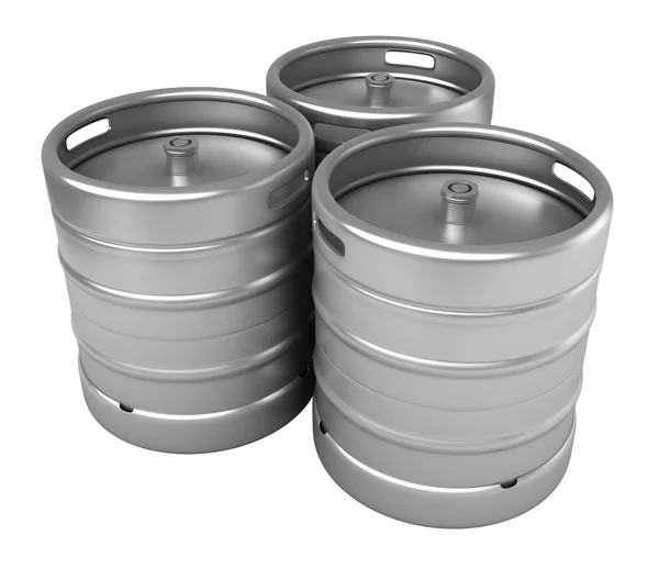 3d renderização de barril de cerveja — Fotografia de Stock