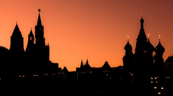 Kremlin de Moscou ao pôr do sol Fotografia De Stock