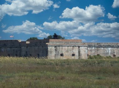Fort Pickens, Körfez Adaları Ulusal Deniz Kıyısı 'ndan Tower Bastion manzarası