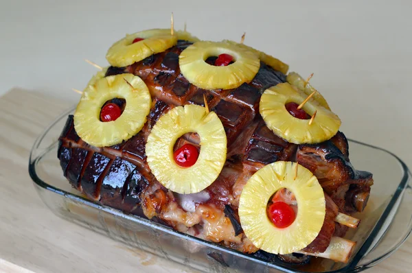 Juicy baked ham — Stock Photo, Image